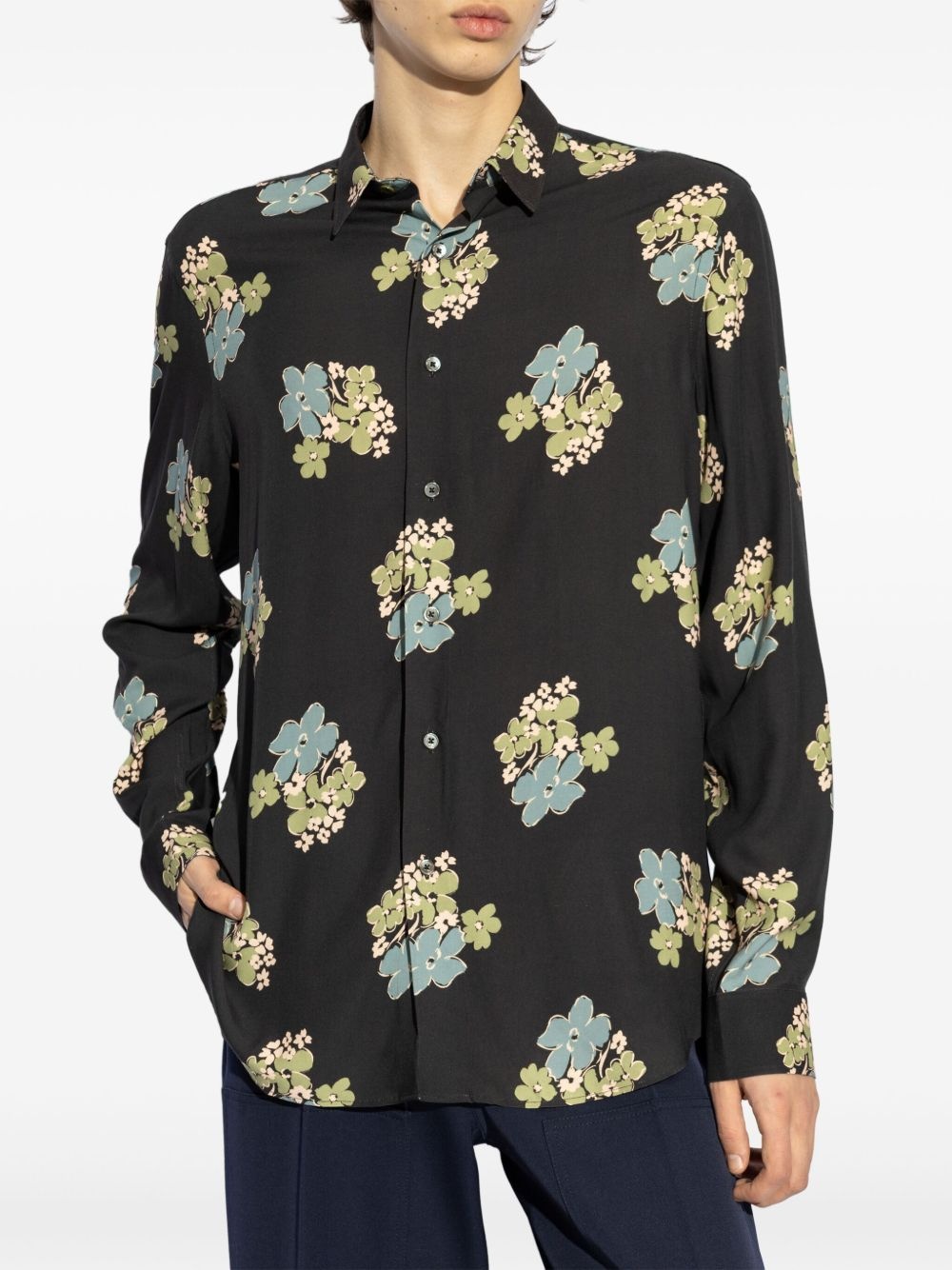 floral-print shirt - 3