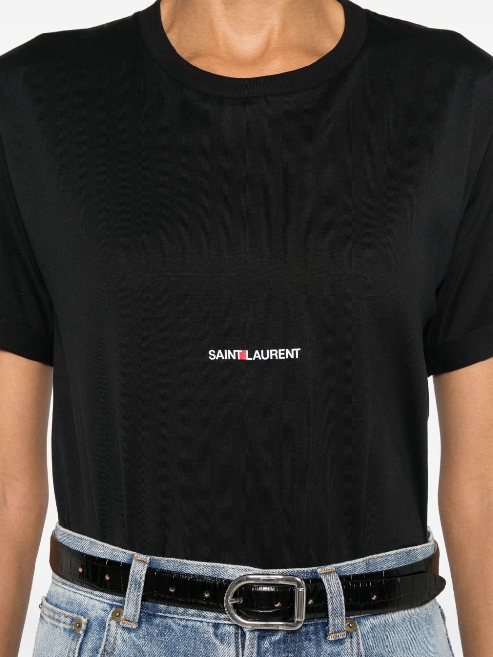 logo print T-shirt - 5