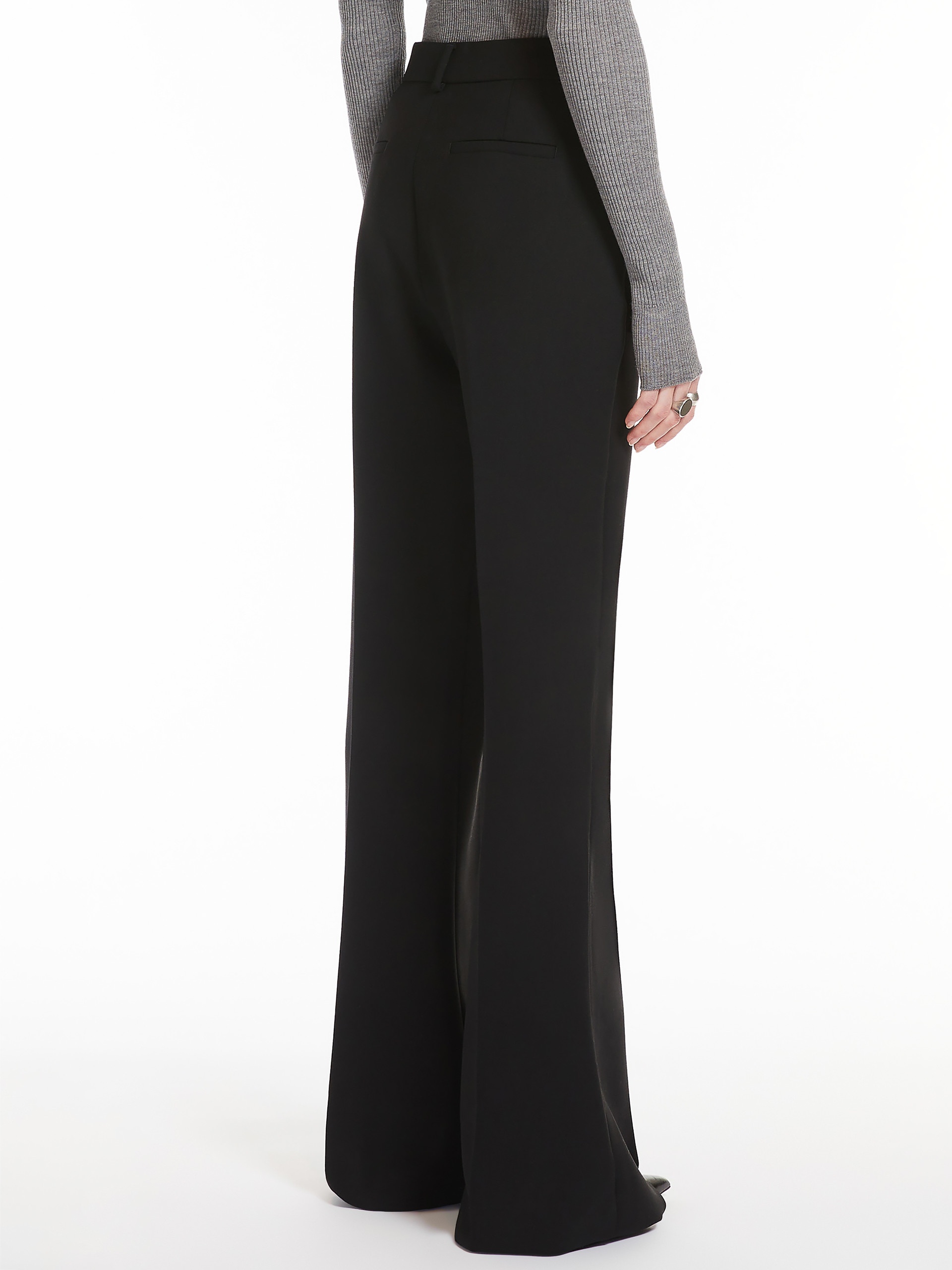 BICE Flared wool-blend trousers - 4