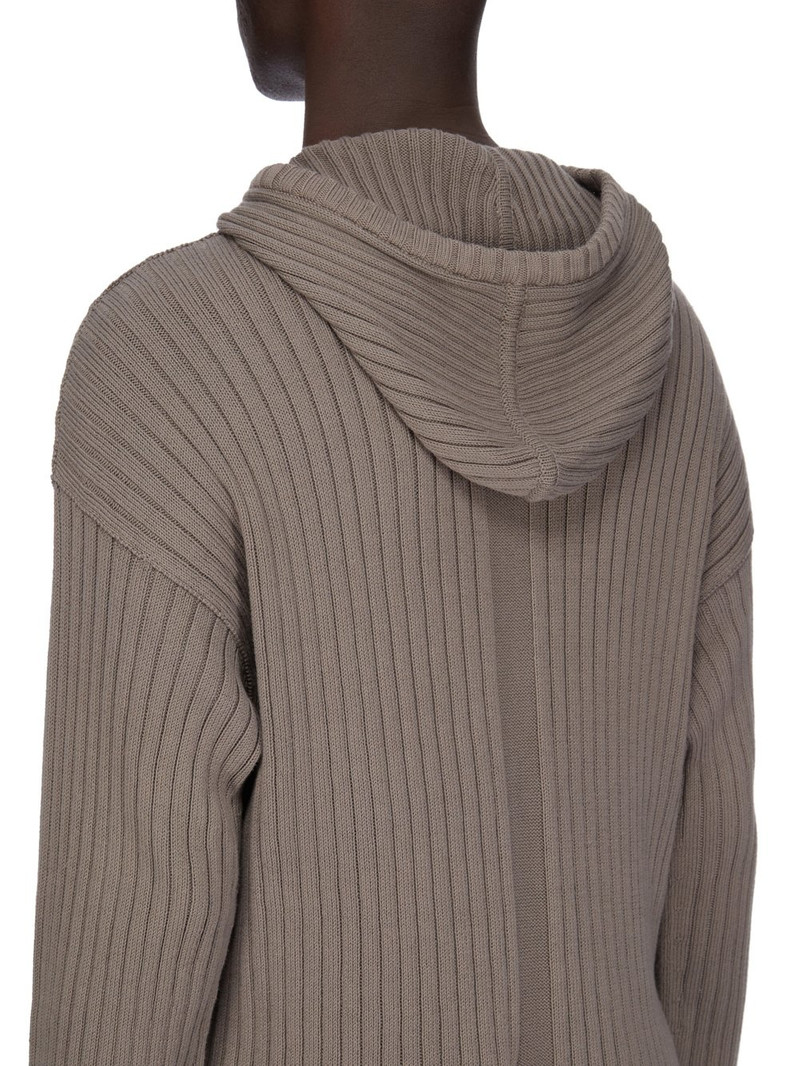 Ribbed Cotton Zip-Up Hoodie 5