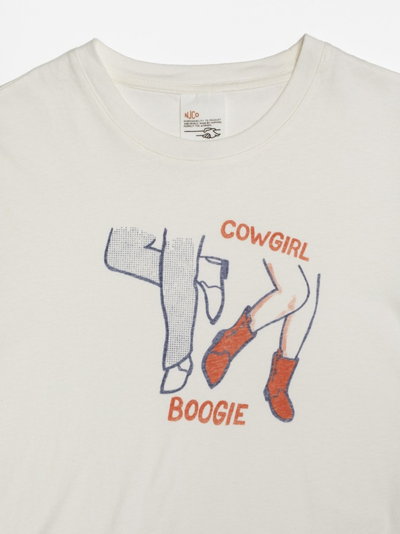 Joni T-Shirt Cowgirl Boogie Offwhite 3