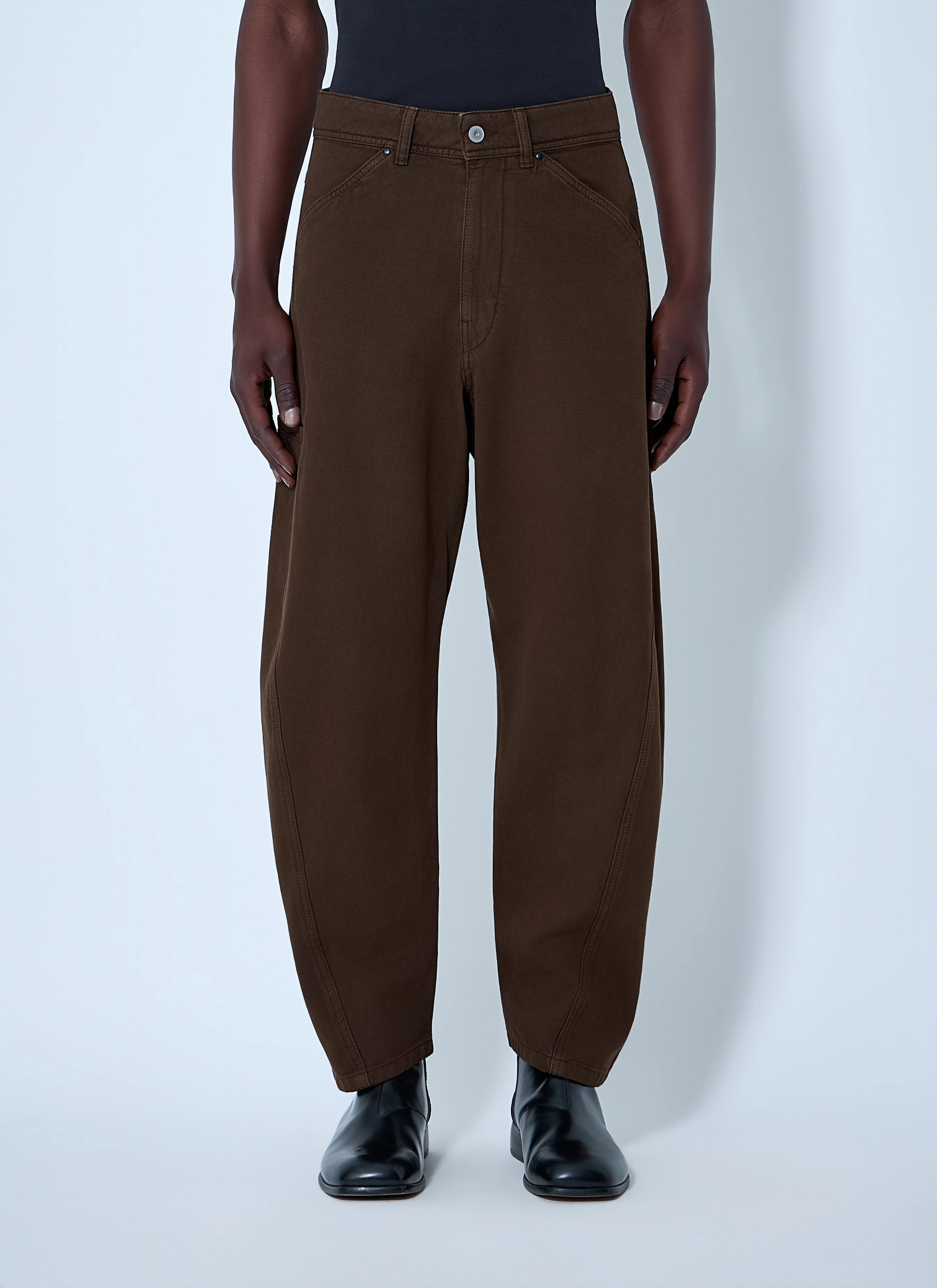 Lemaire Men Wide-Leg Denim Trousers - 1