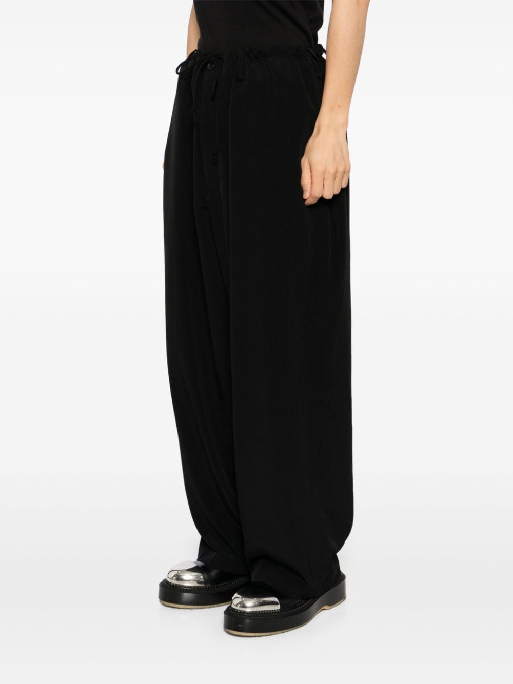 high-rise loose fit trousers - 3