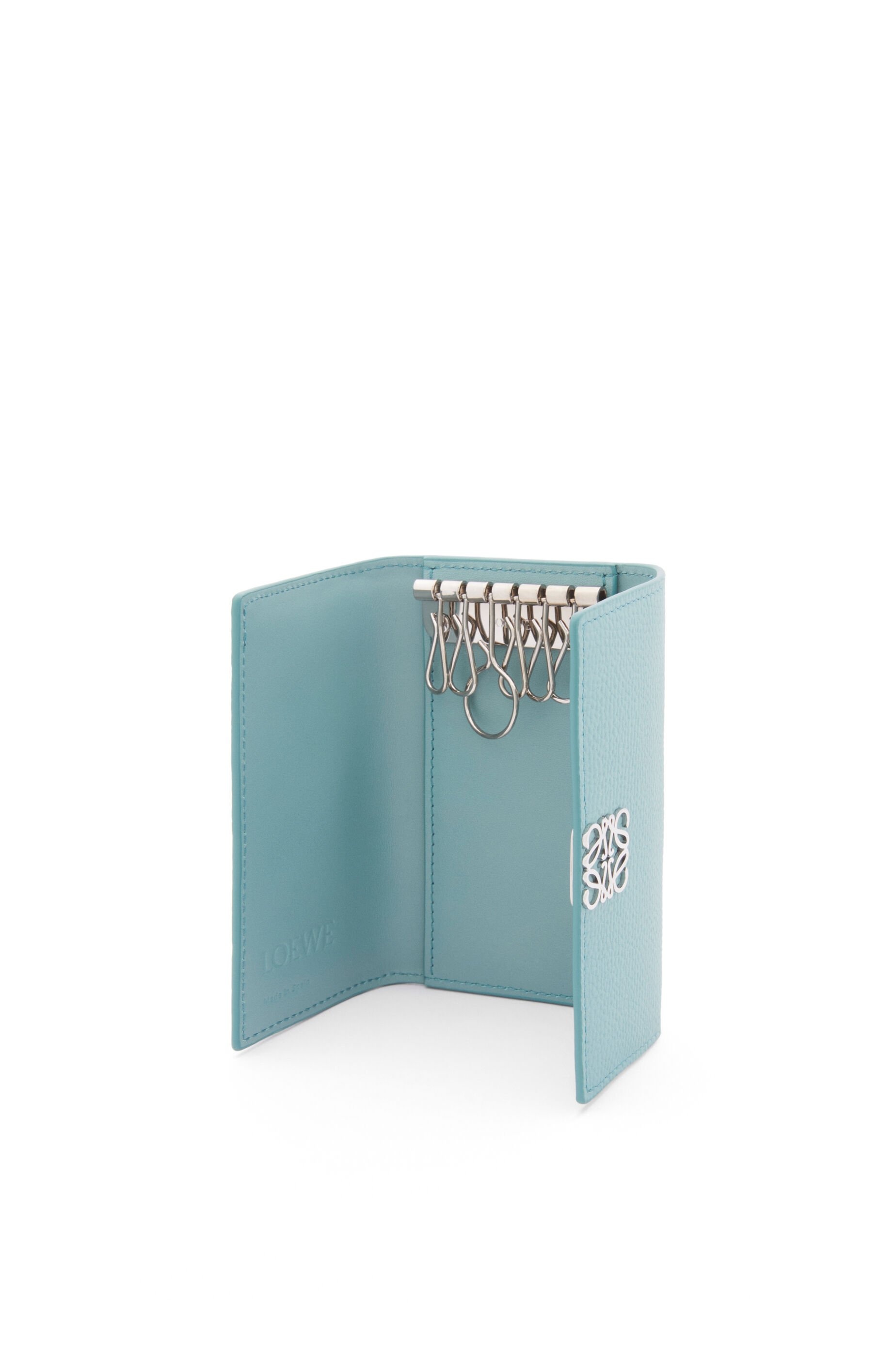 Anagram key case in pebble grained calfskin - 3