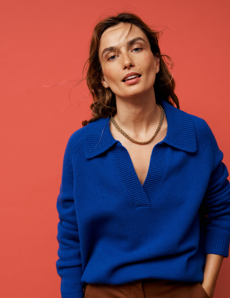 Marion Merino Henley Sweater-Blue Heron 7