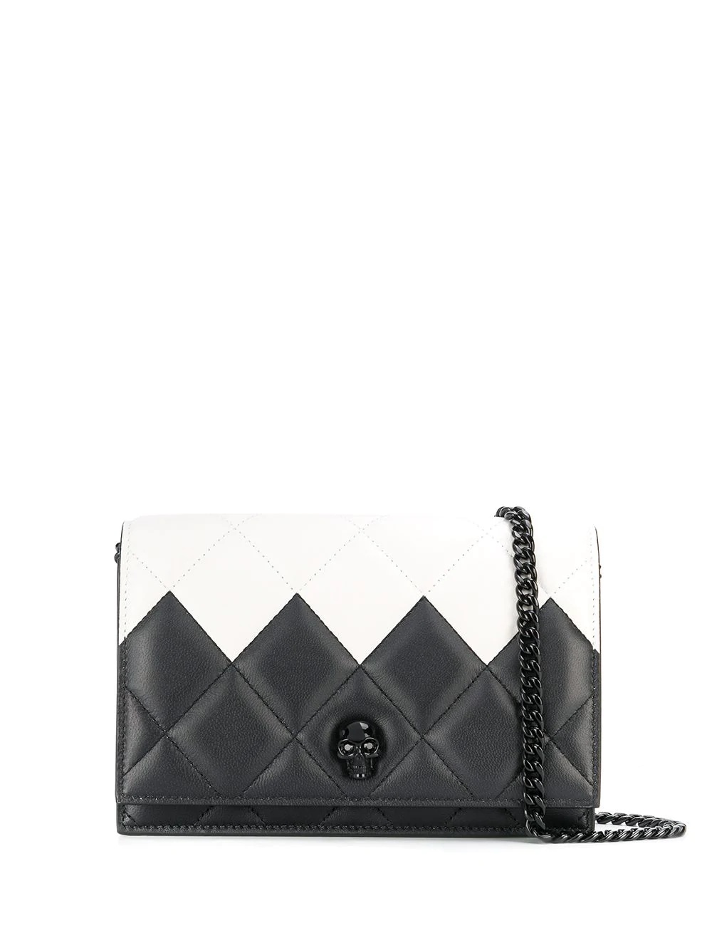 two-toned quilted crossbody bag - 1