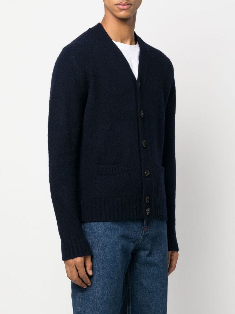 button-down knit cardigan - 6