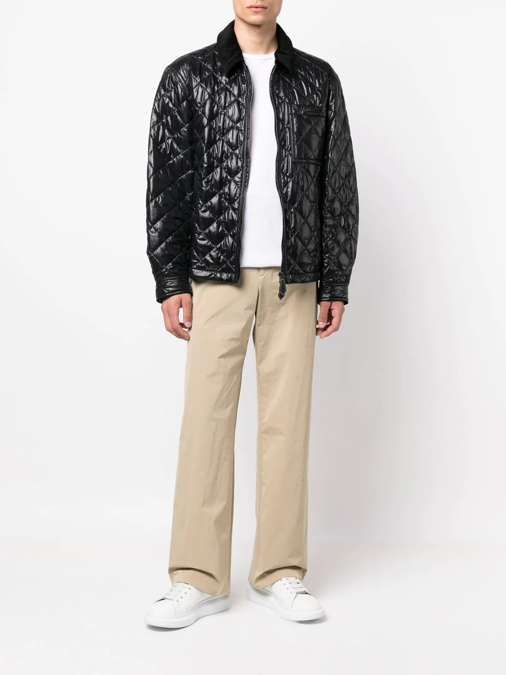 diamond-quilted bomber jacket - 2