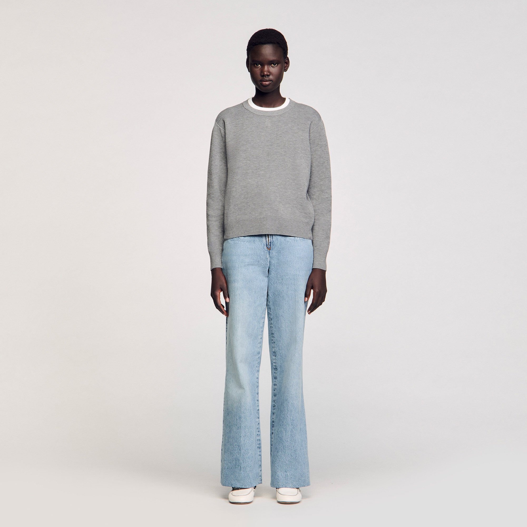 CONTRAST COLLAR JUMPER - 2