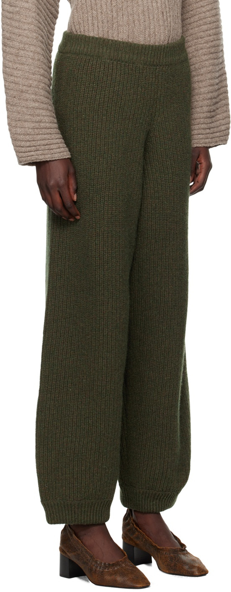 BASERANGE Green Mea Lounge Pants outlook