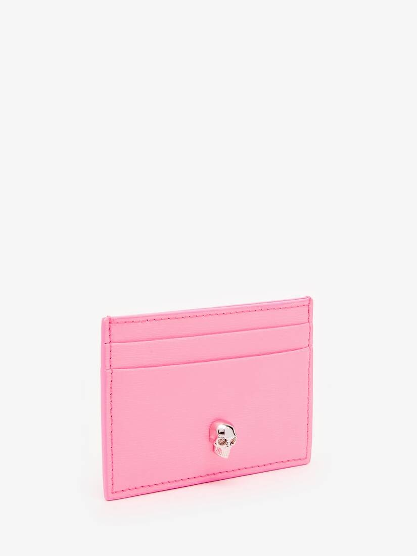 Women's Skull Card Holder in Psychedelic Pink - 2