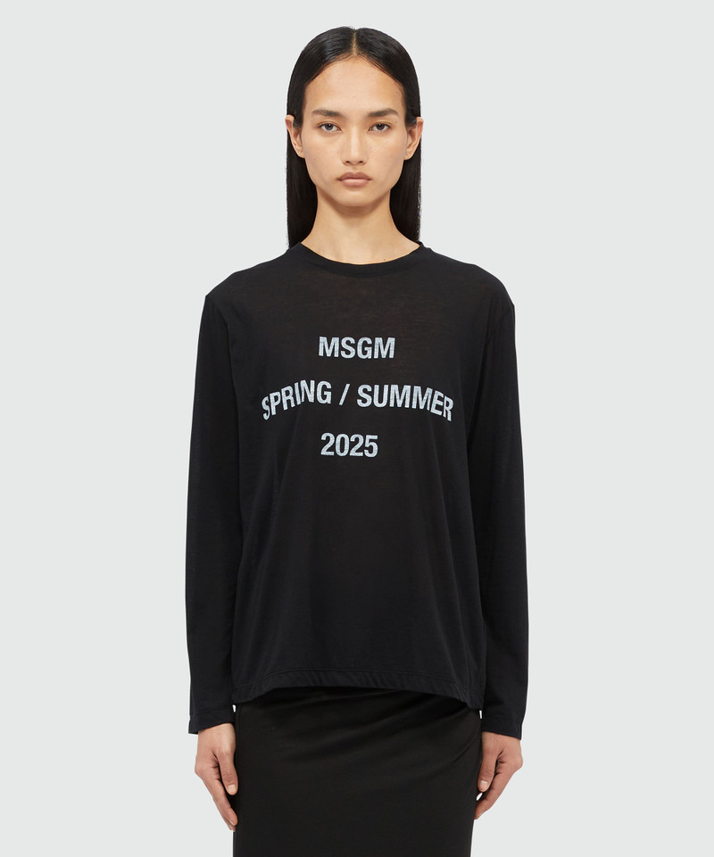 MSGM T-shirt "MSGM Spring Summer 2025" quote outlook