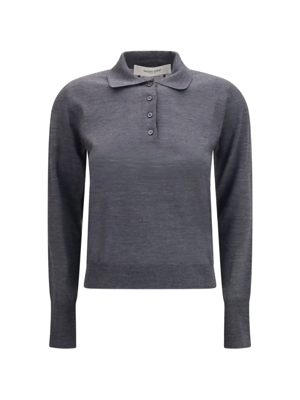 knit polo top - 1