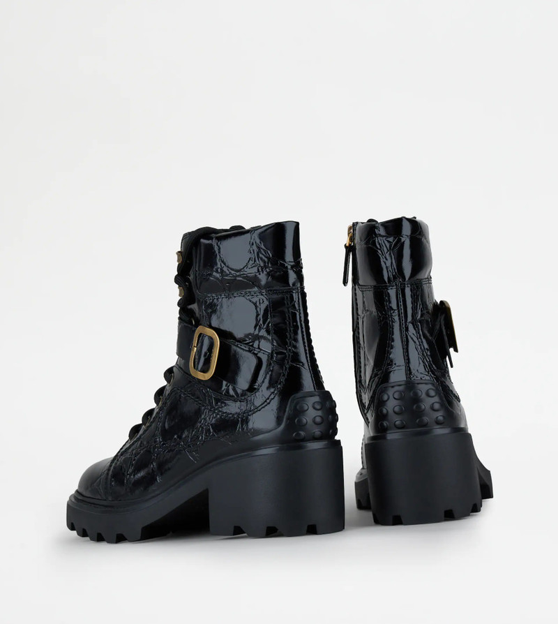 Tod's ANKLE BOOTS IN LEATHER - BLACK outlook