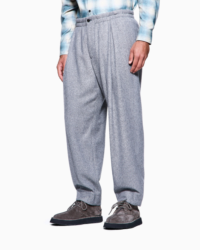 GIORGIO ARMANI SINGLE-PLEAT TROUSERS IN KNIT-EFFECT CASHMERE outlook