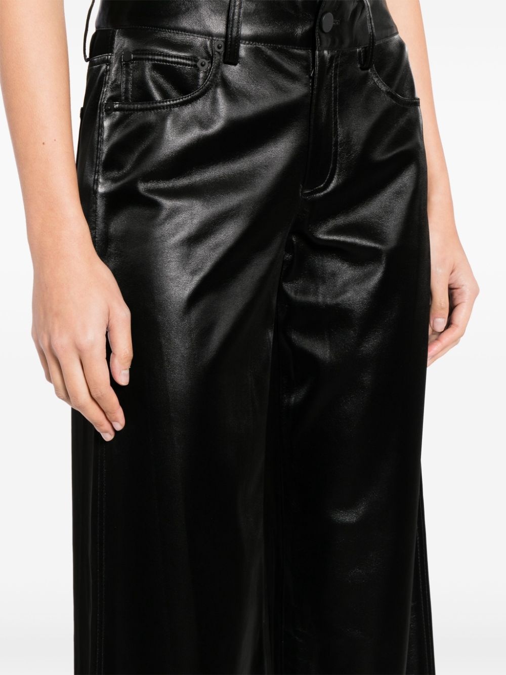 Trish faux-leather trousers - 5