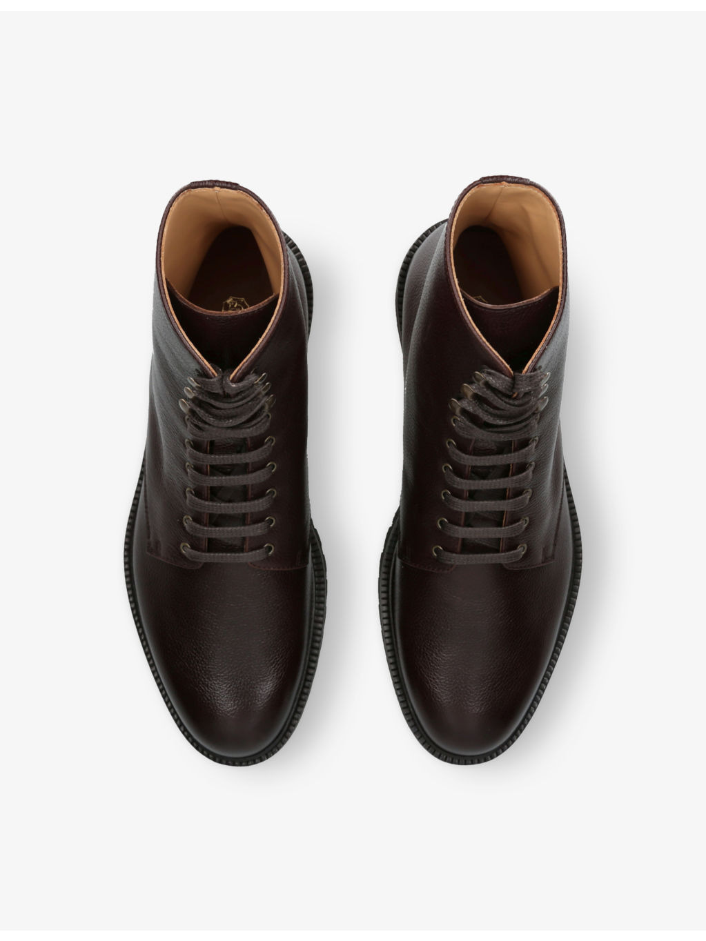 Lace-Up Leather Boots - 2