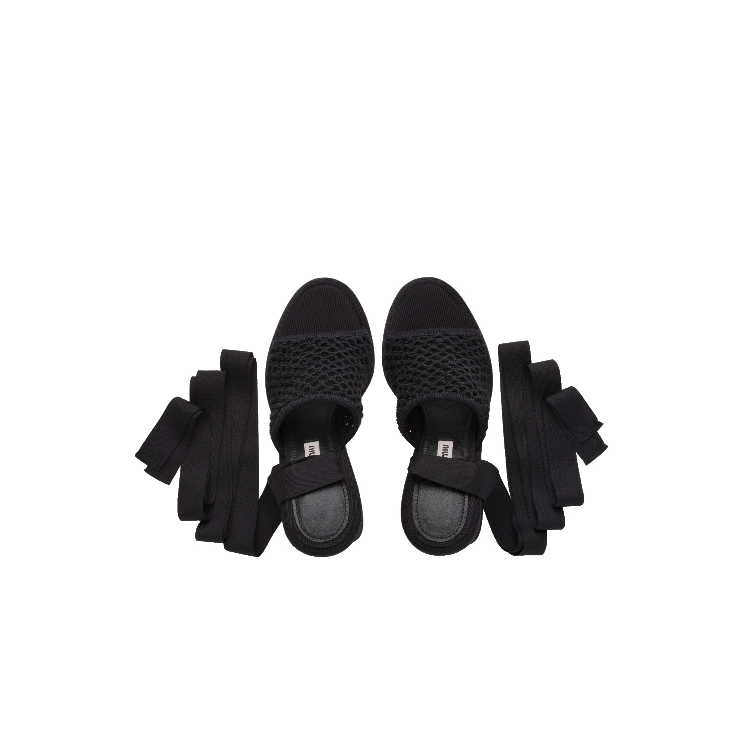 Macramé fabric sandals - 4