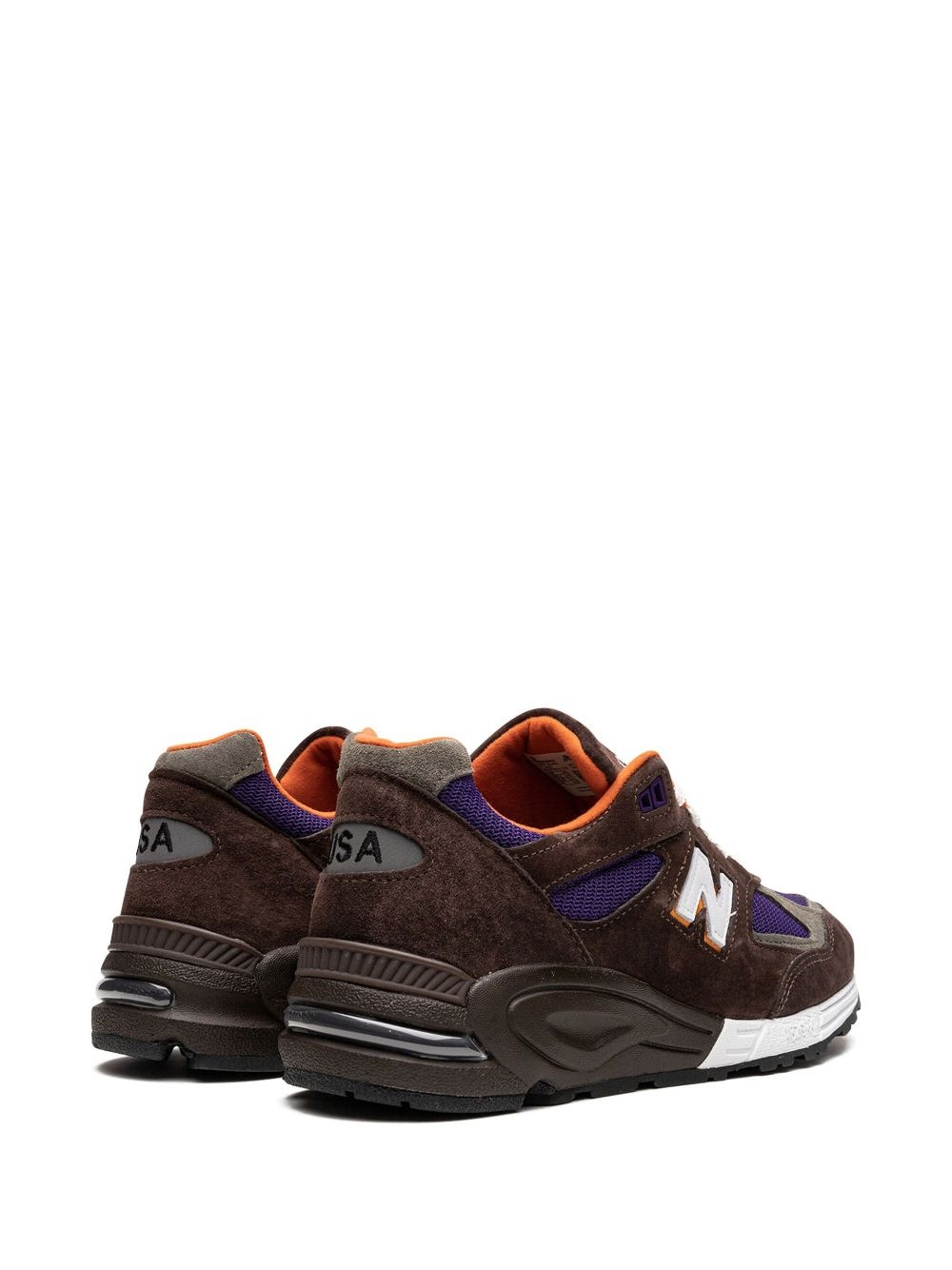 Made in USA 990v2 "Brown/Orange/Purple" sneakers - 3