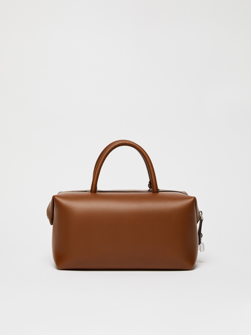 Max Mara HOLDALLM Shiny leather satchel bag outlook