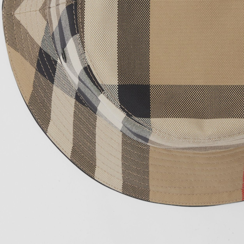 Check Cotton Bucket Hat 7