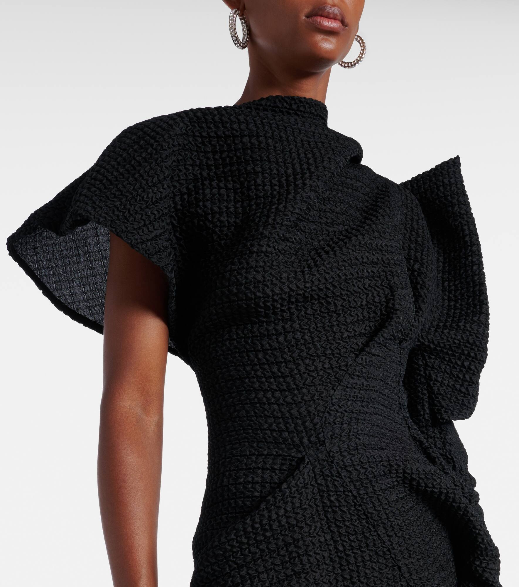 Lyra asymmetric draped gown - 4