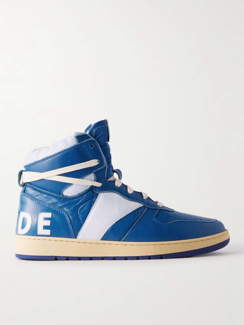 Rhecess Logo-Appliquéd Leather High-Top Sneakers 1