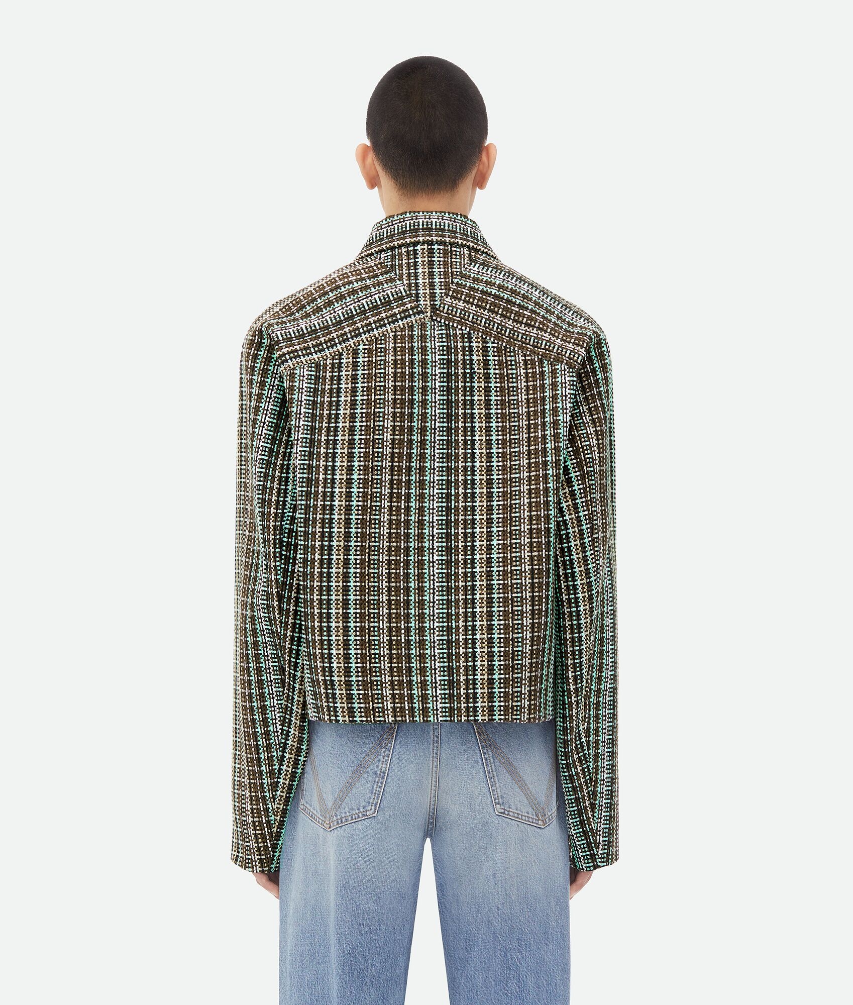 Cotton Check Jacket - 3