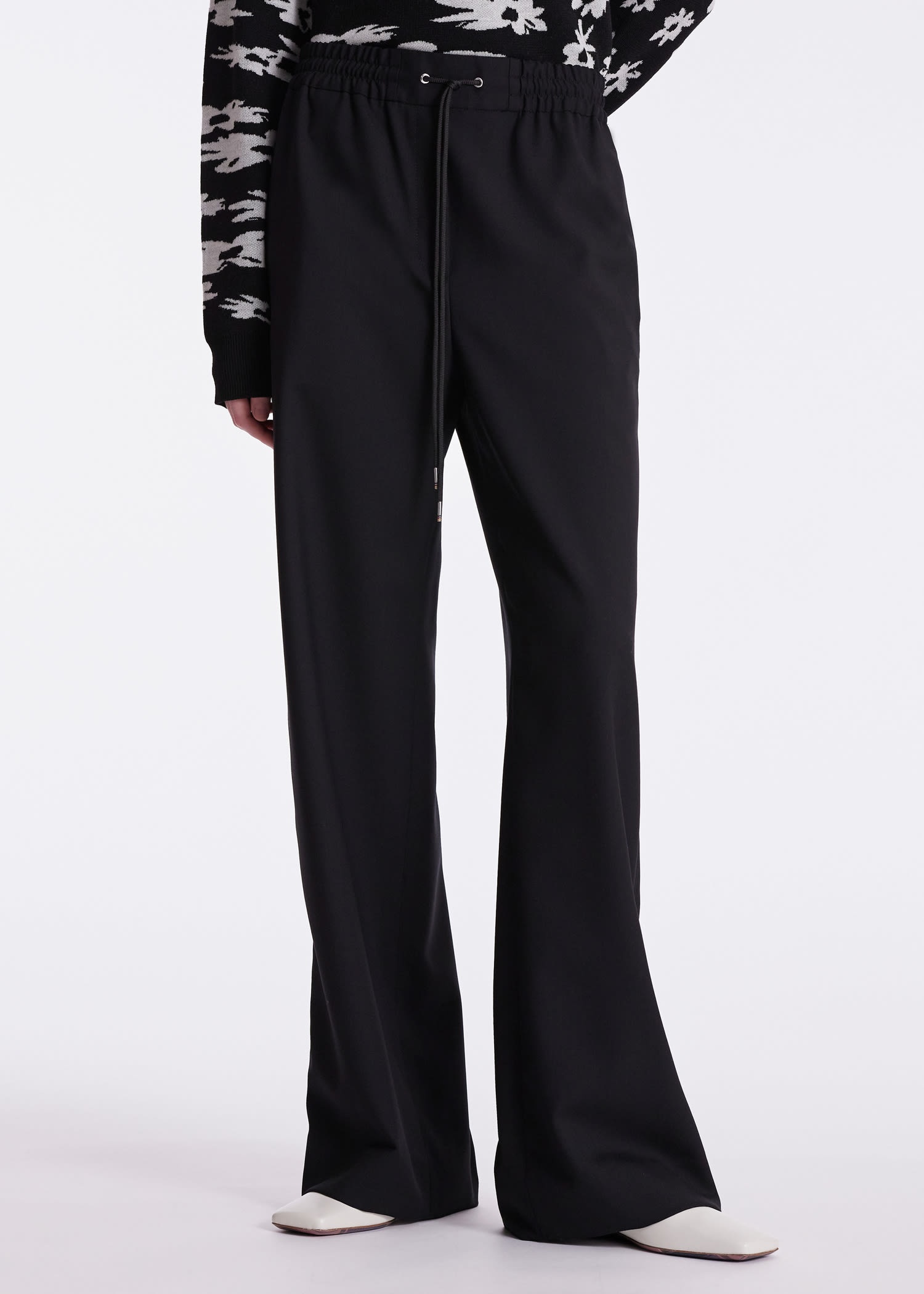 Drawstring Wide Leg Pants - 5