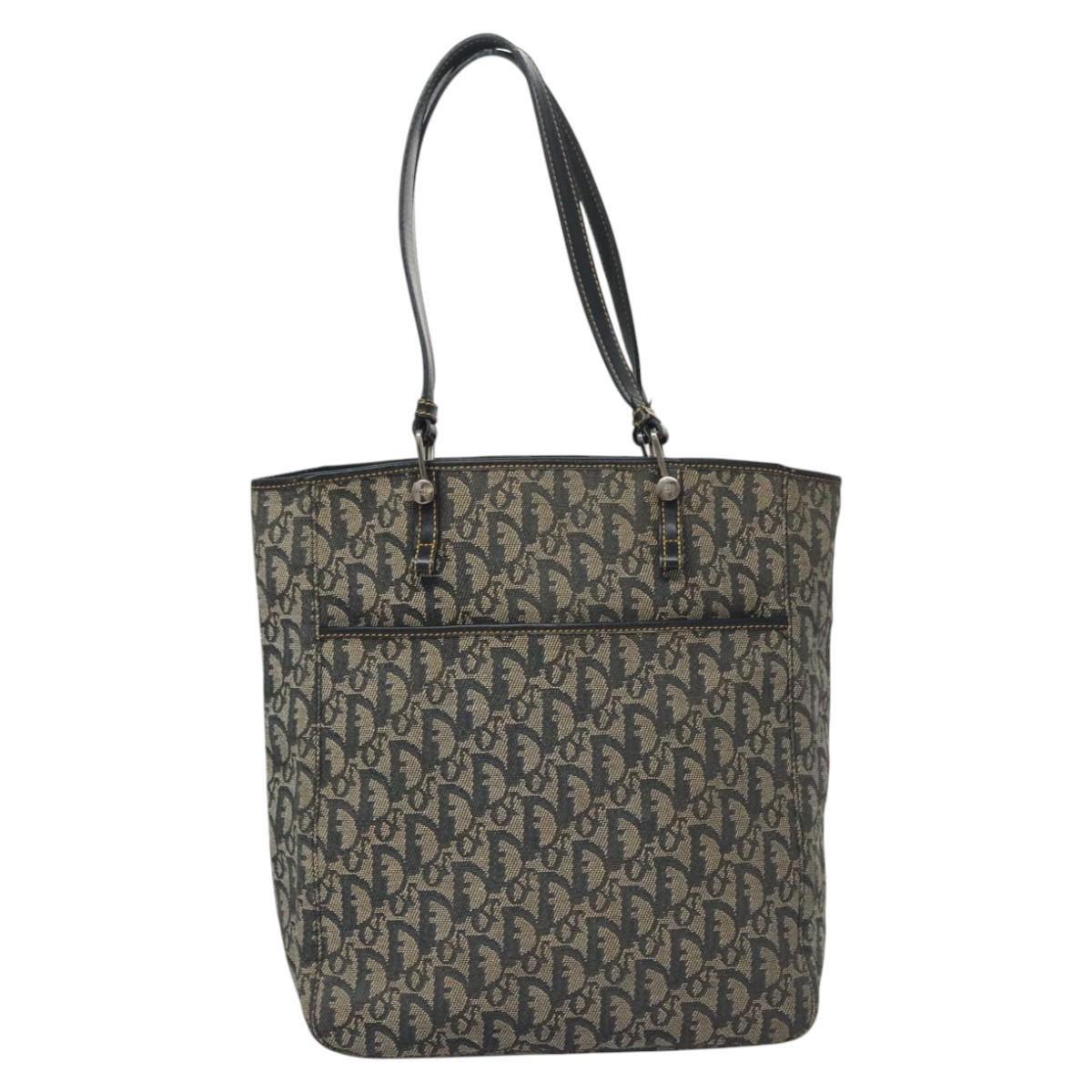 DIOR Trotter Canvas Tote Bag Navy - 2