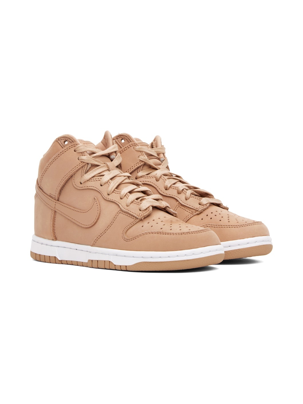 Beige Dunk Premium Sneakers - 4