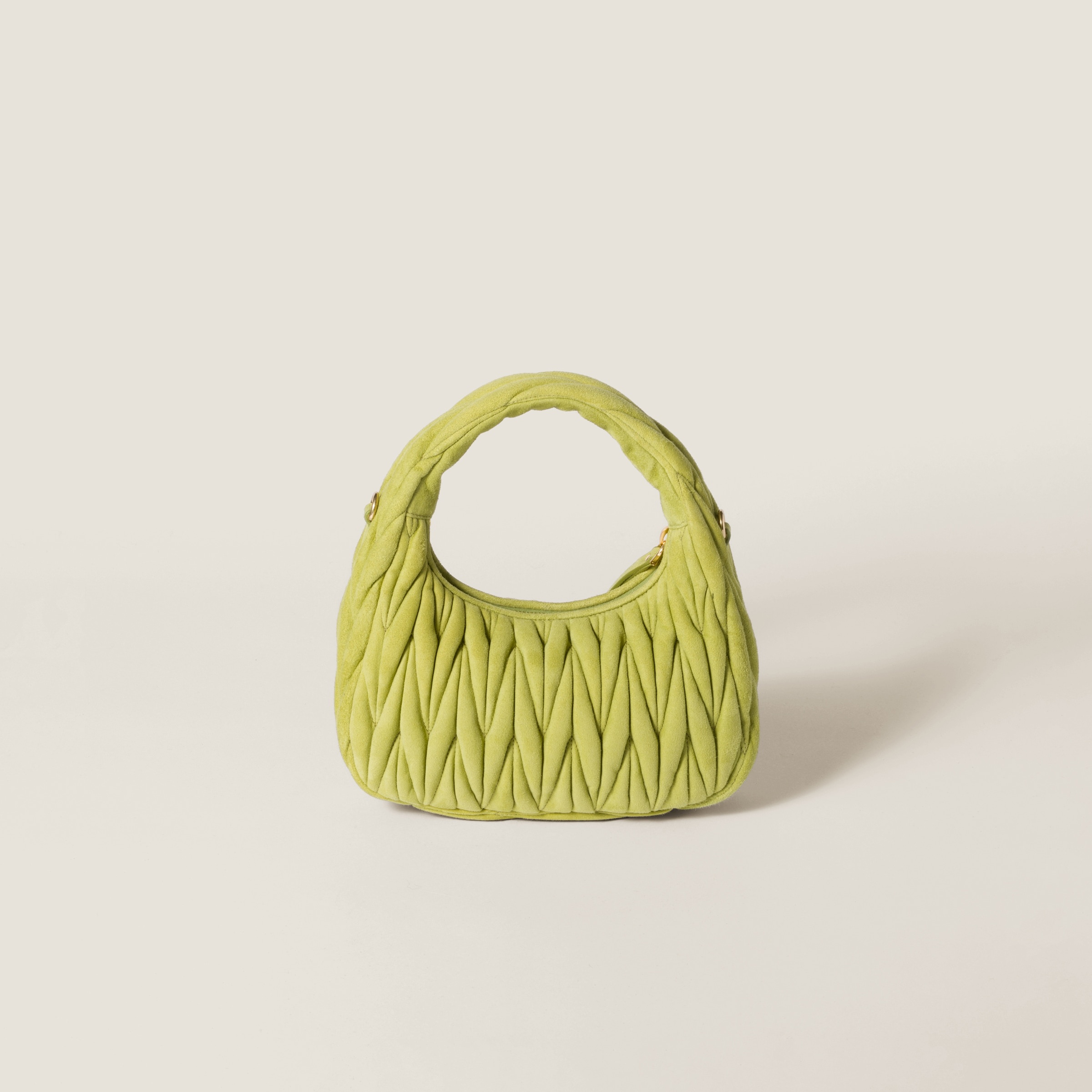 Wander matelassé suede bag - 3