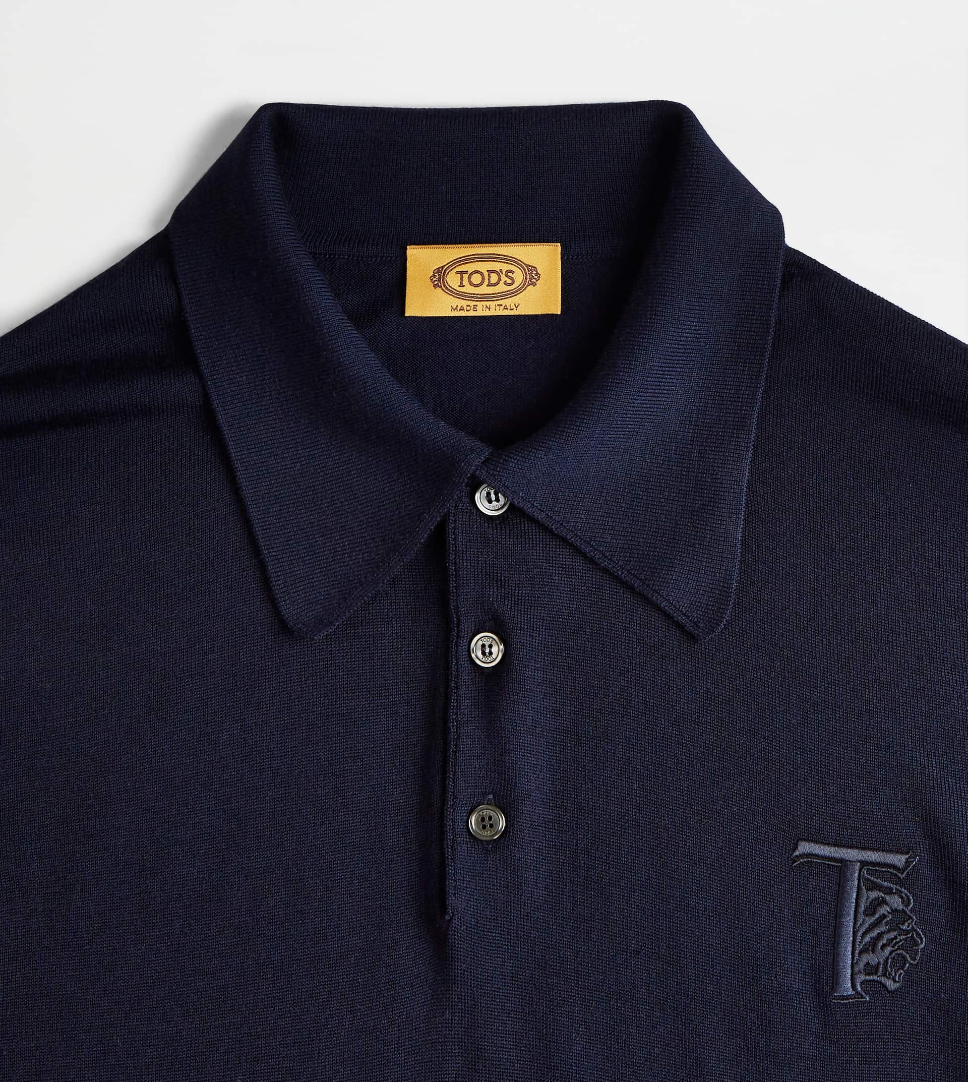 KNITTED POLO - BLUE - 3