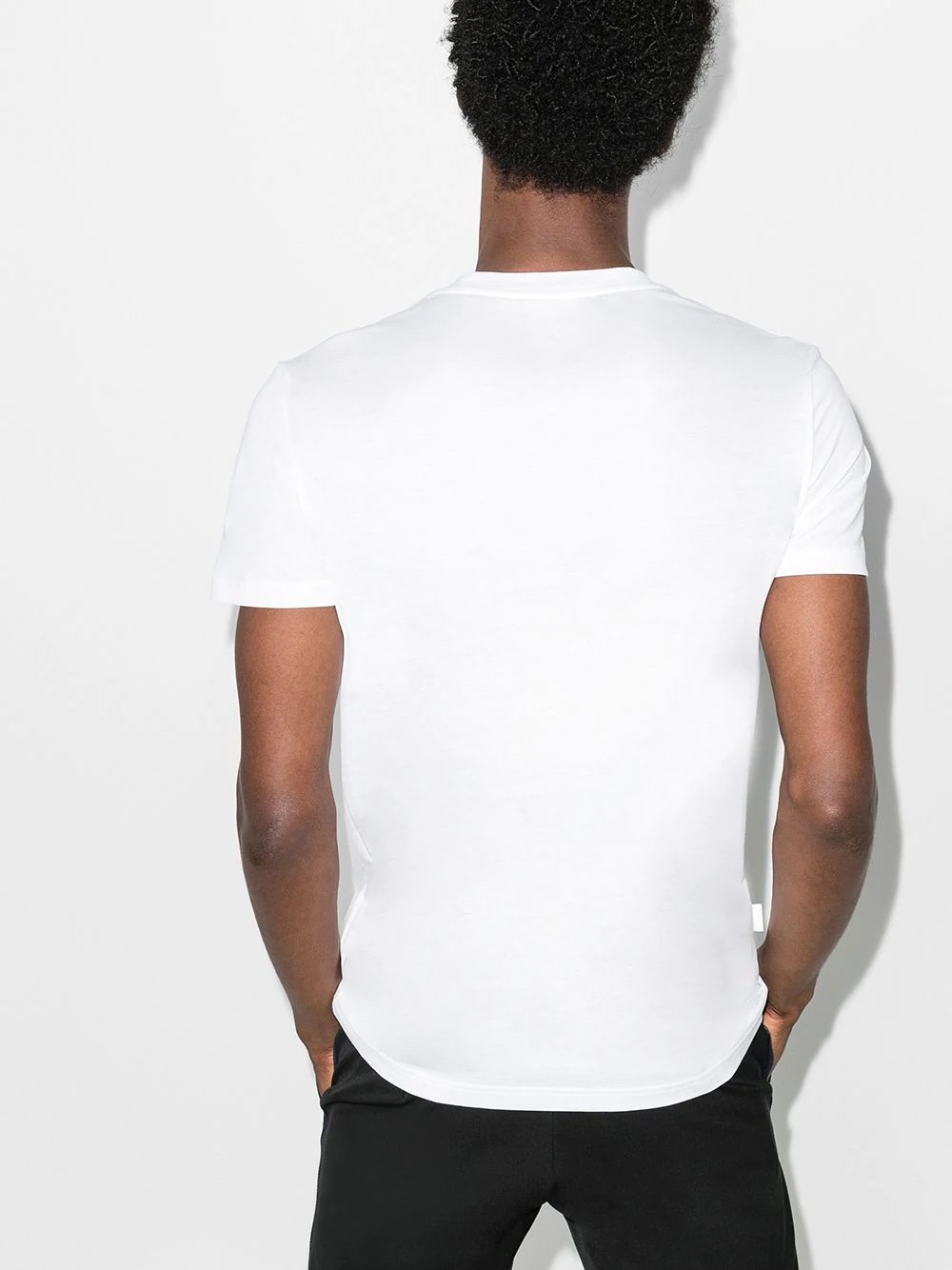 flocked mesh-panelled T-shirt - 3