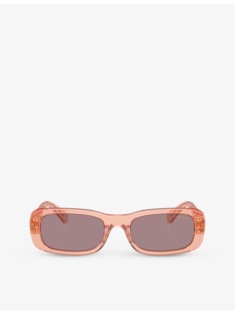 MU 08ZS oval-frame acetate sunglasses 1