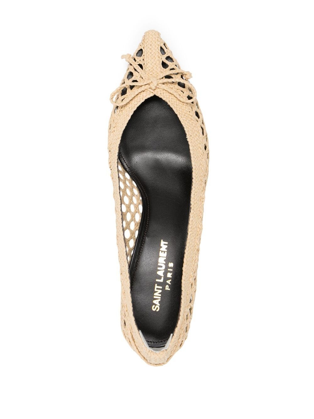 raffia pointed pumps - 4
