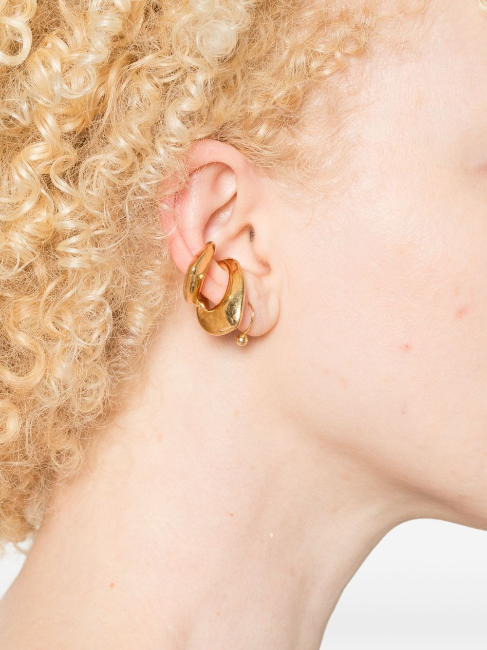 Blow Up double-hoop ear cuff - 3
