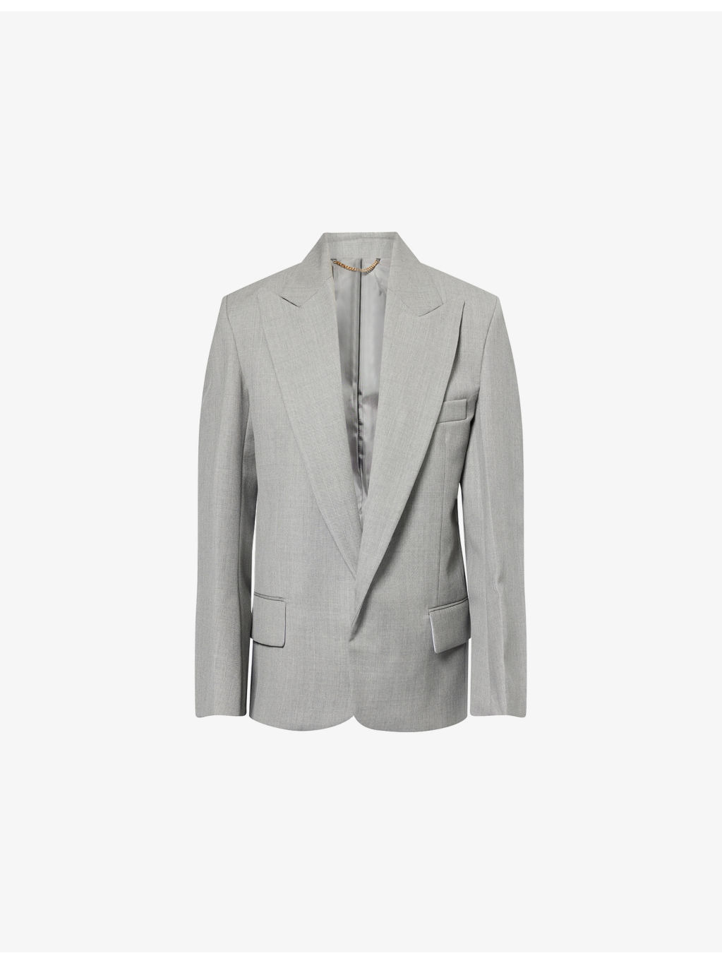 Sculptural Single-Breasted Wool Blazer - 1