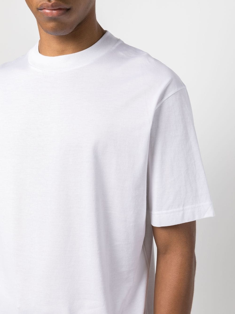 plain crew-neck cotton T-shirt - 5