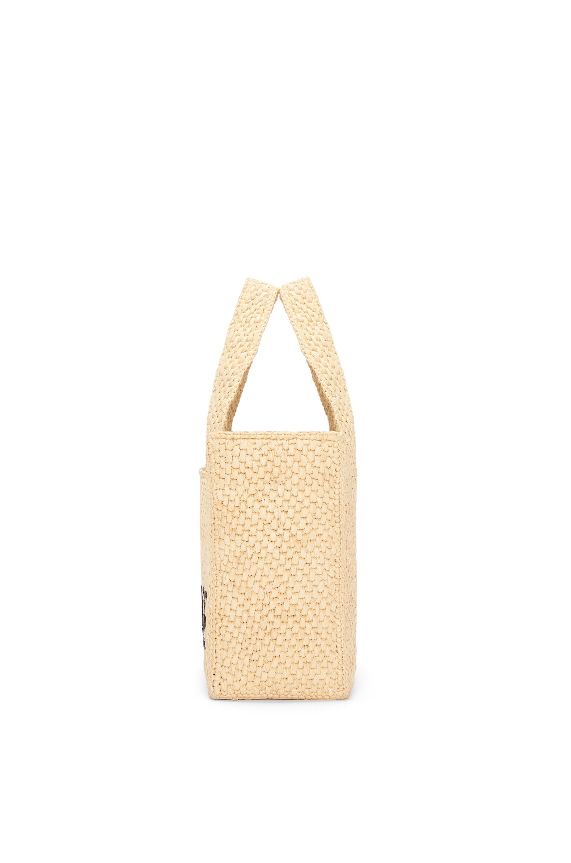 Small LOEWE Font Tote in raffia - 4