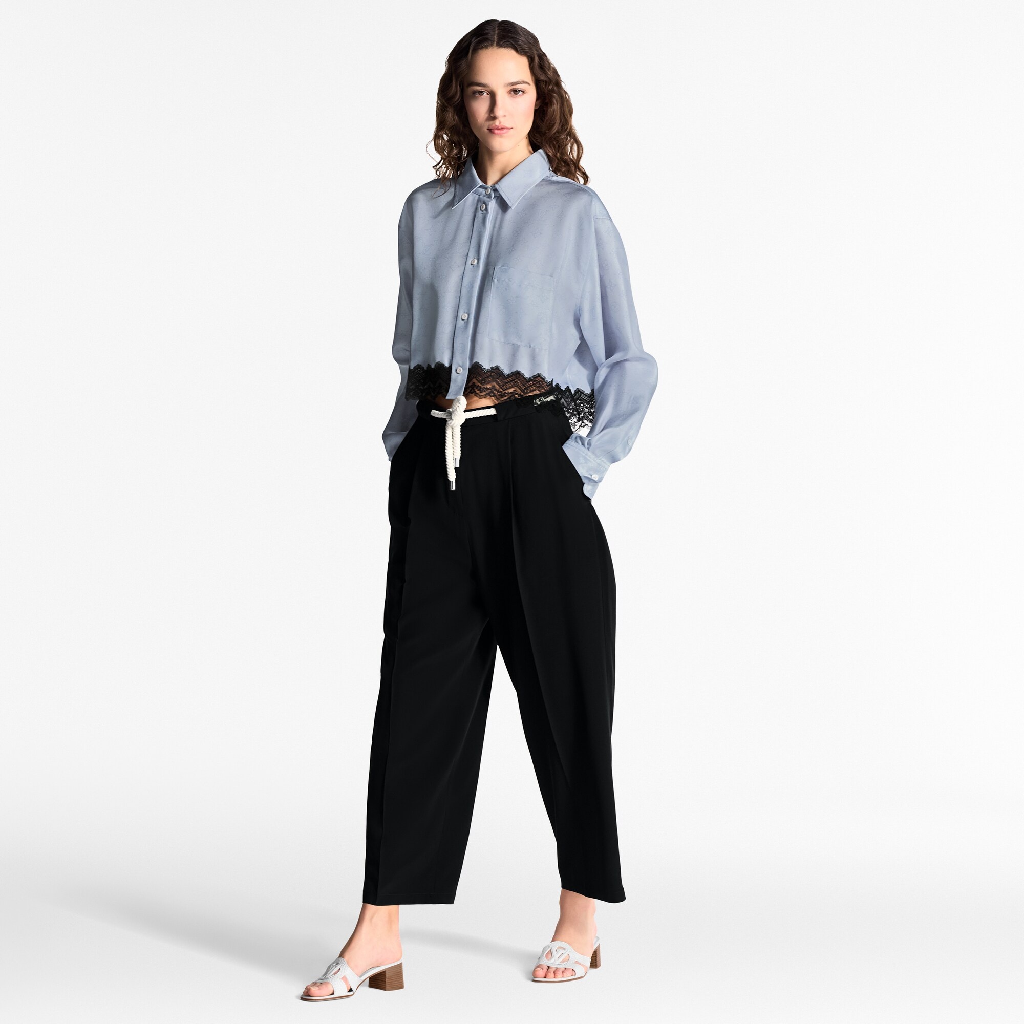 Mahina Lace Trim Shirt - 4