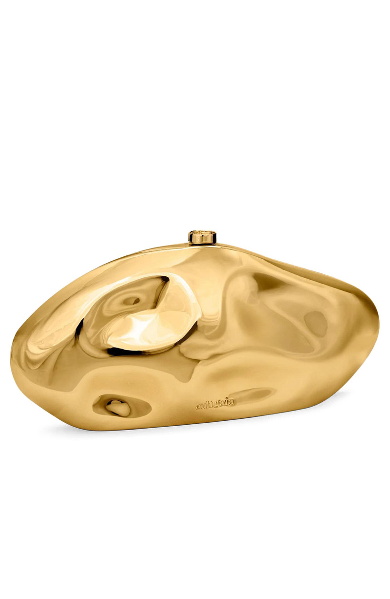 Cult Gaia Cult Gaia The Caldera Acrylic Clutch in Shiny Gold at Nordstrom outlook