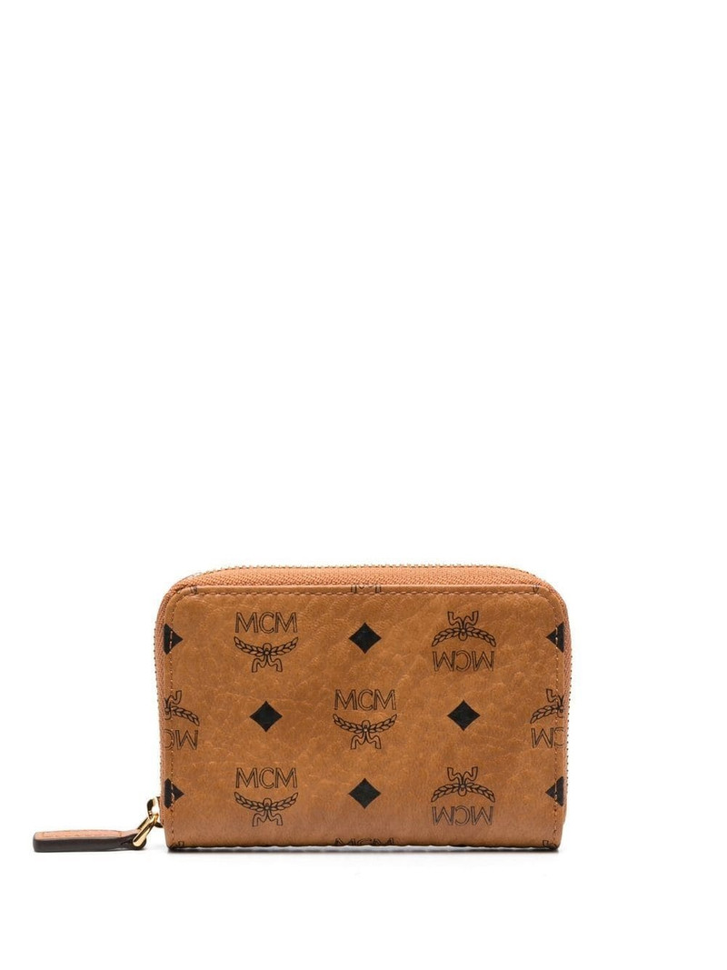 MCM logo-print zip-up wallet outlook