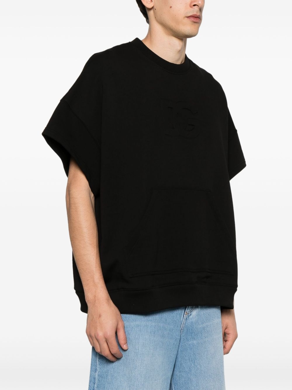 logo-embossed sweatshirt - 3