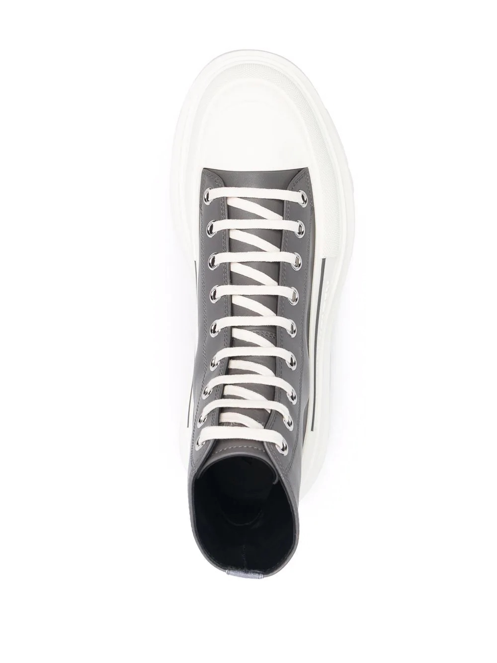 contrast high-top sneakers - 4