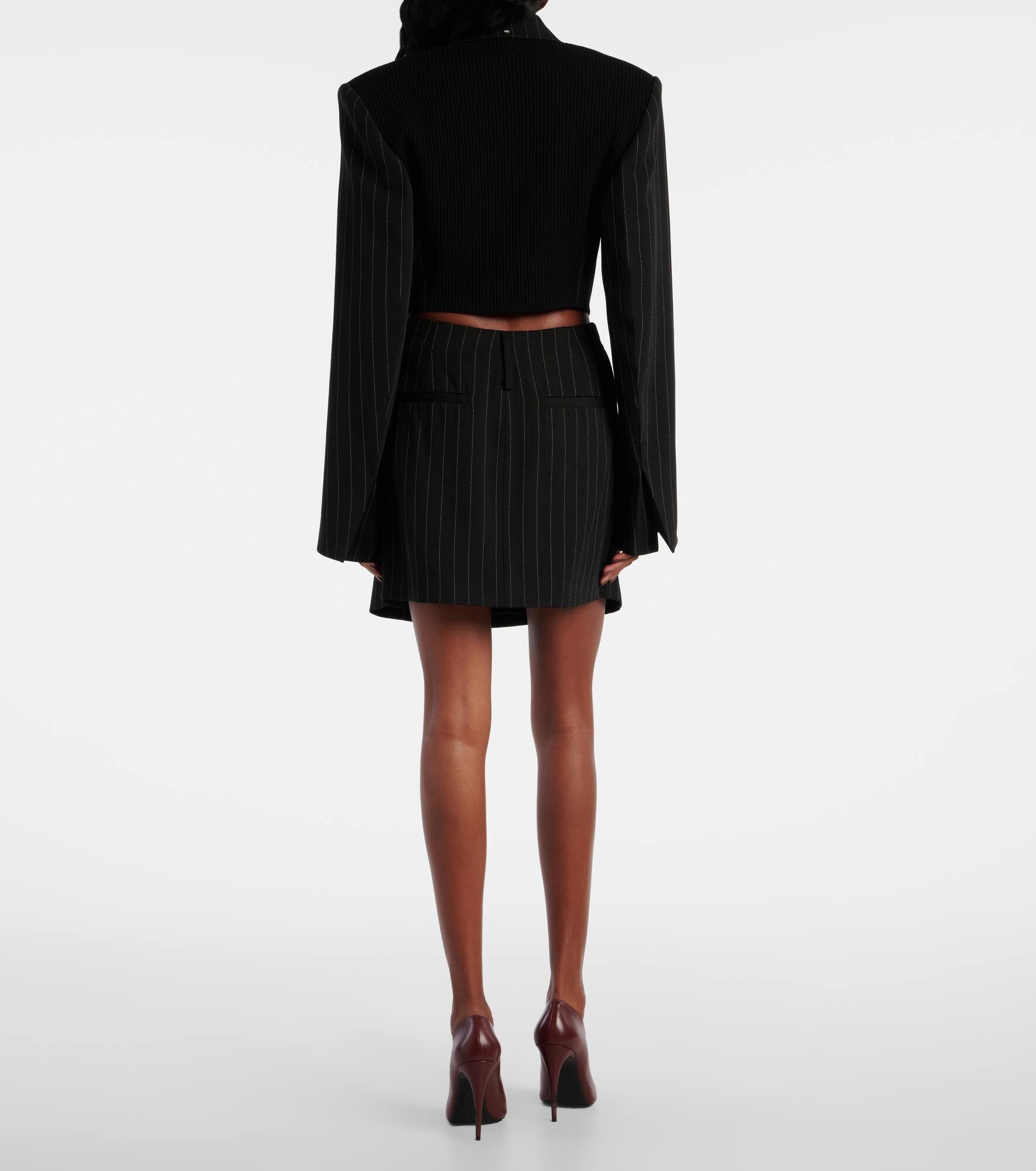 Ragno pinstripe miniskirt - 3