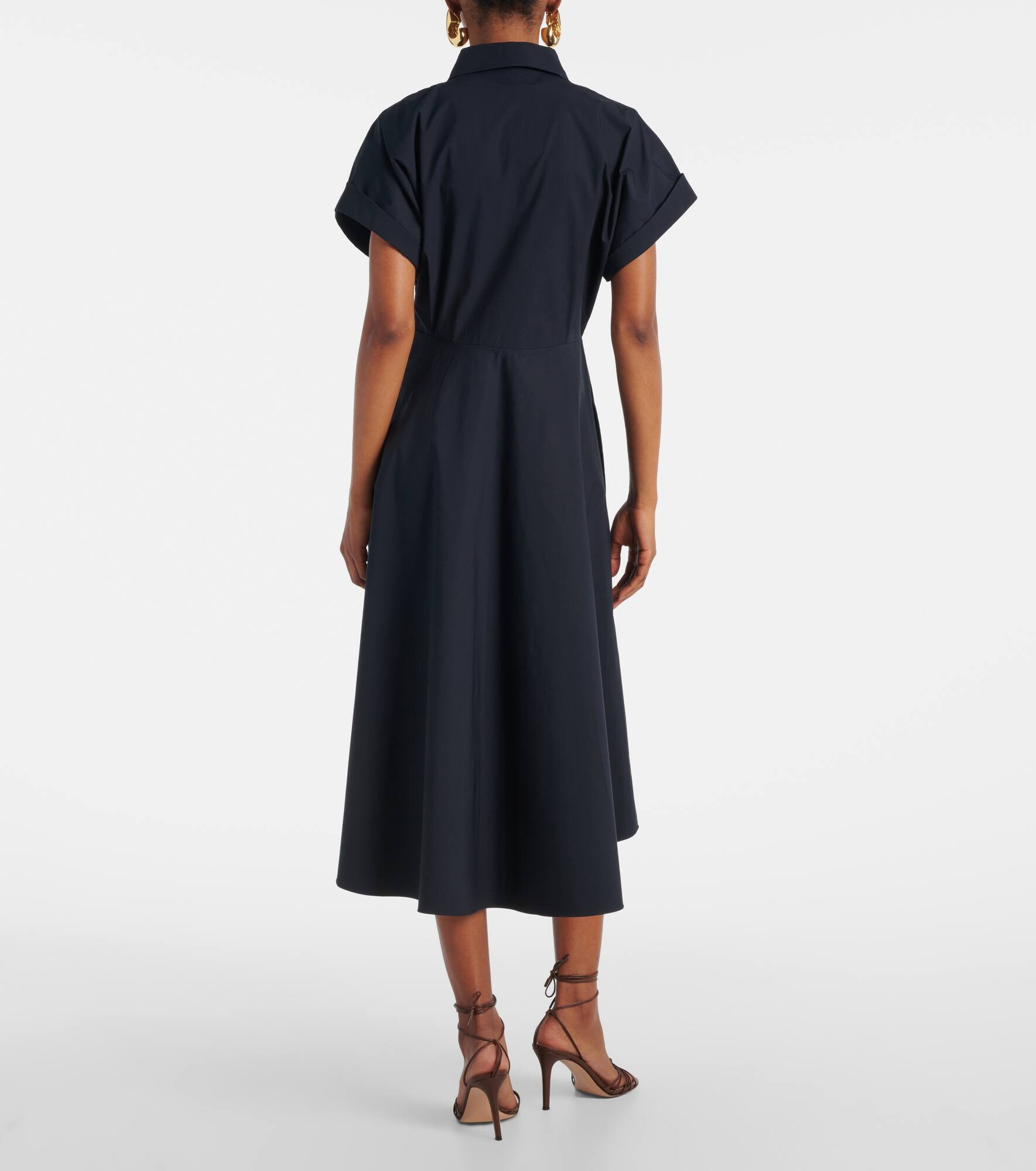 Poplin Power cotton-blend shirt dress - 3