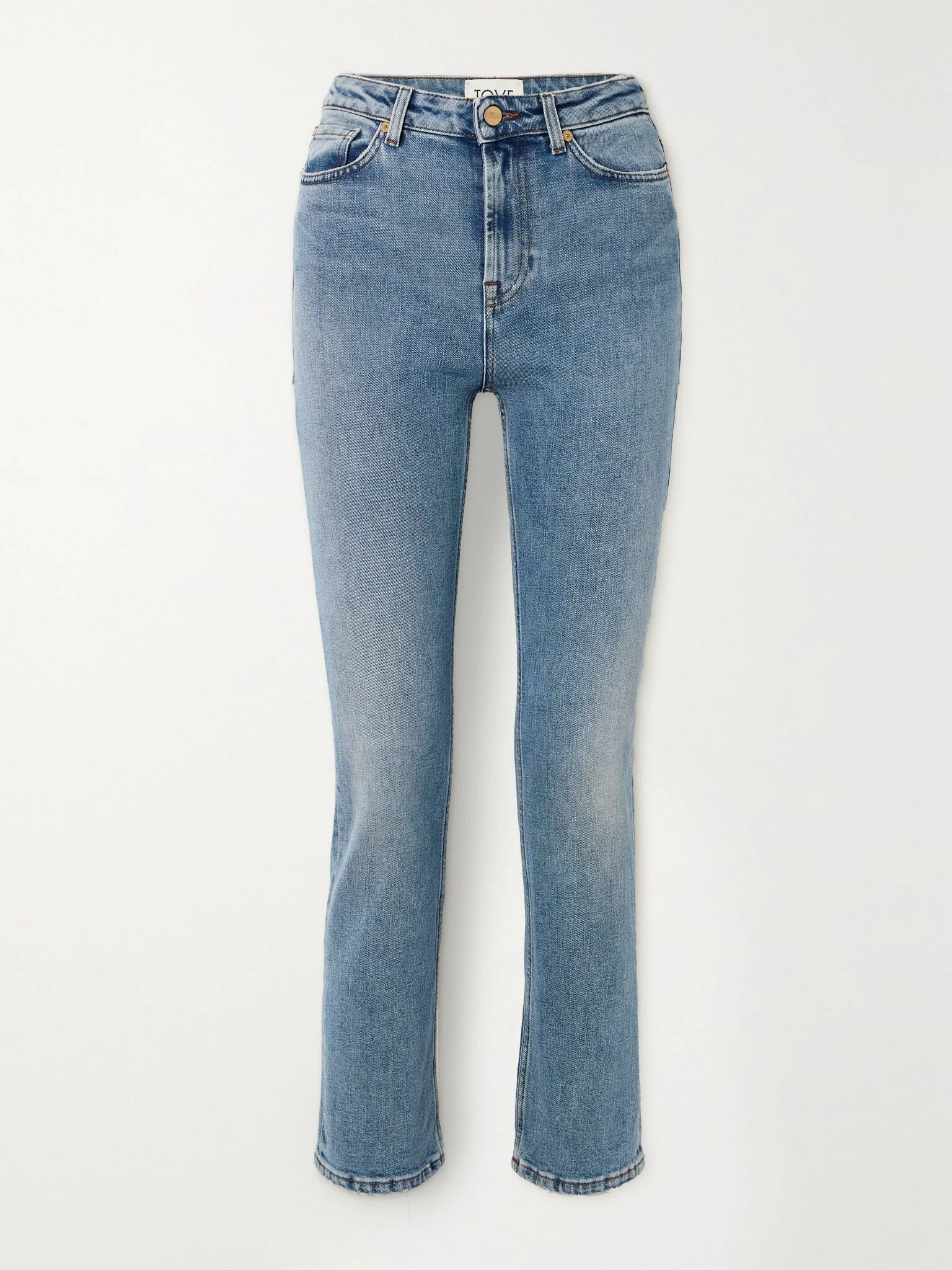 Marlo high-rise straight-leg jeans Blue - 1