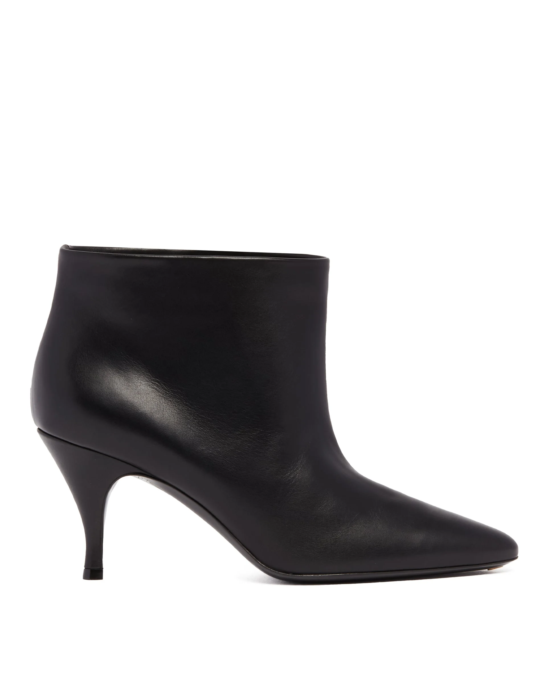 Black Silhouette Ankle Boots - 1