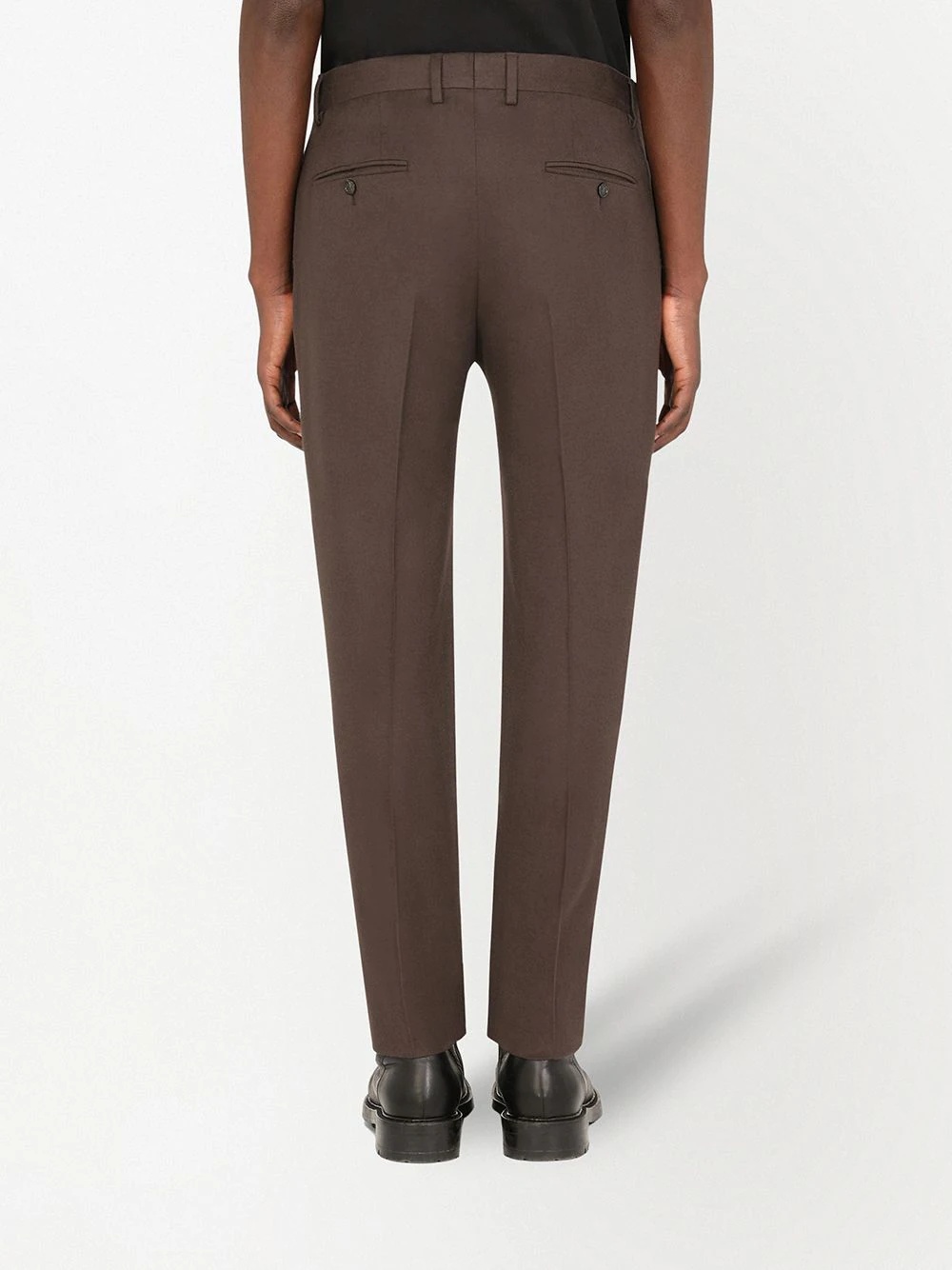 tailored straight-leg trousers - 4